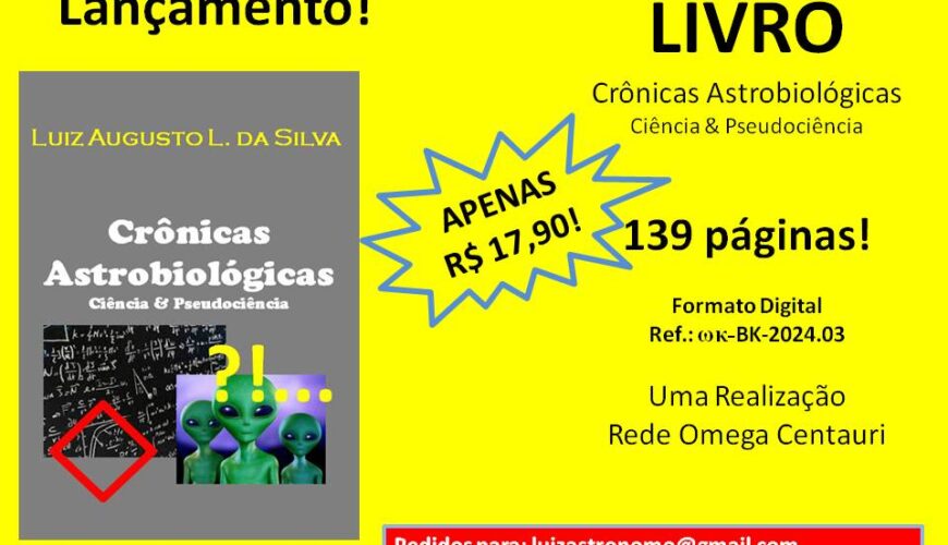 Lançamento Livro Cronicas Astrobiologicas
